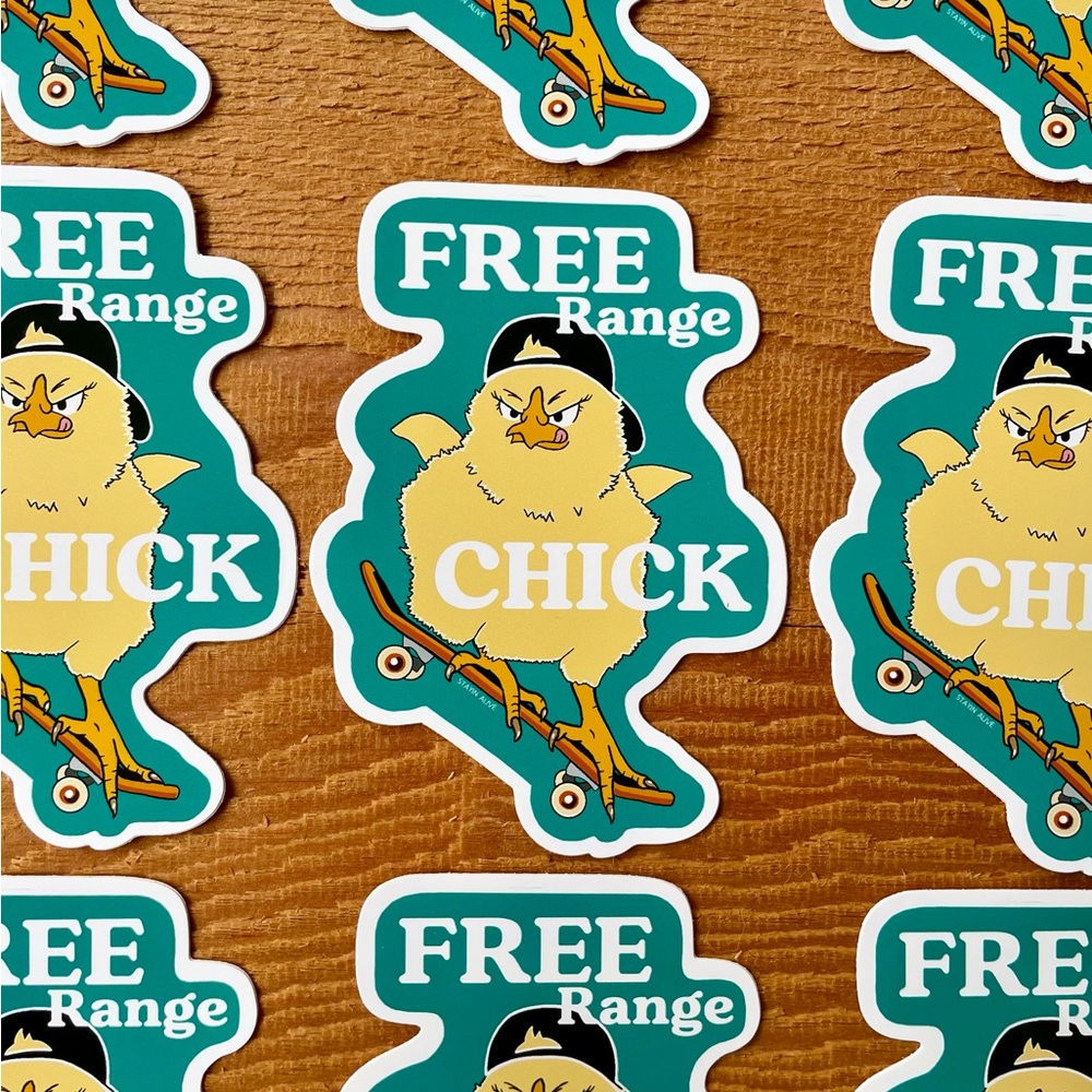 Free Range Chick Stickers - Picture 2 of 4